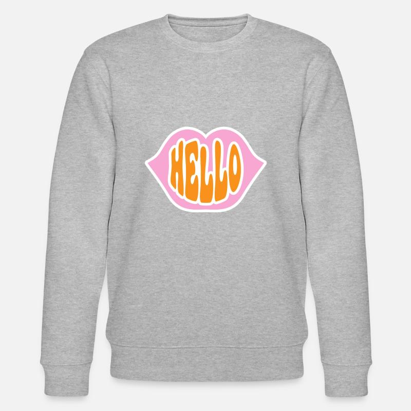Hello Summer - Stanley/Stella Unisex Bio-Sweatshirt CHANGER  - Grau meliert