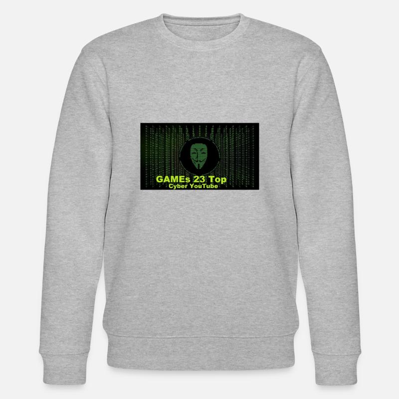 hackerGame - Stanley/Stella CHANGER Unisex Organic Sweatshirt - heather grey