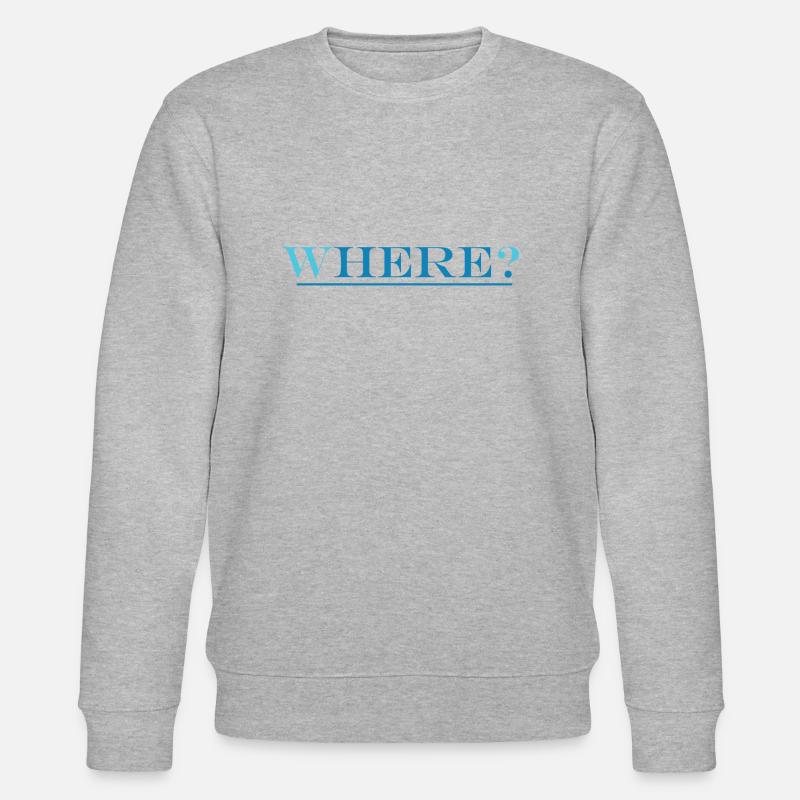 wHERE? - Stanley/Stella Unisex Bio-Sweatshirt CHANGER  - Grau meliert