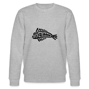 Culture of the Incas - Stanley/Stella CHANGER Unisex Organic Sweatshirt - heather grey - Front - Nik (191cm) & Marisol (170cm)