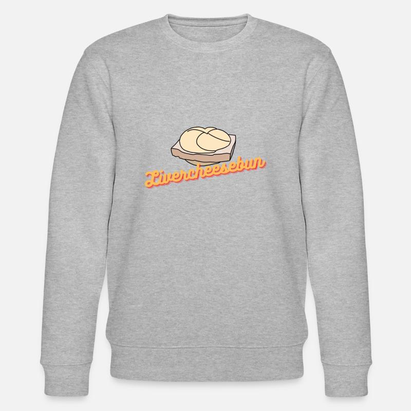 Livercheesebun | Leberkassemmel - Stanley/Stella Unisex Bio-Sweatshirt CHANGER - Grau meliert