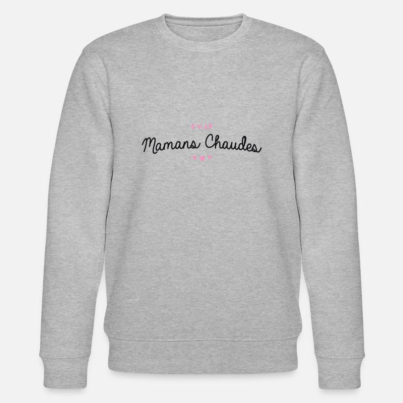 T-shirt EVJF "Mamans Chaudes" - Sweat bio CHANGER Stanley/Stella Unisexe - gris chiné