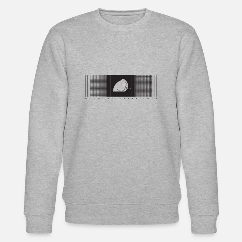 Mamood gradient check pattern - Stanley/Stella CHANGER Unisex Organic Sweatshirt - heather grey
