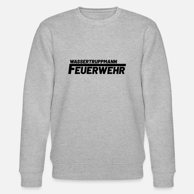 Wassertruppmann Freiwillige Feuerwehr - Stanley/Stella Unisex Bio-Sweatshirt CHANGER  - Grau meliert