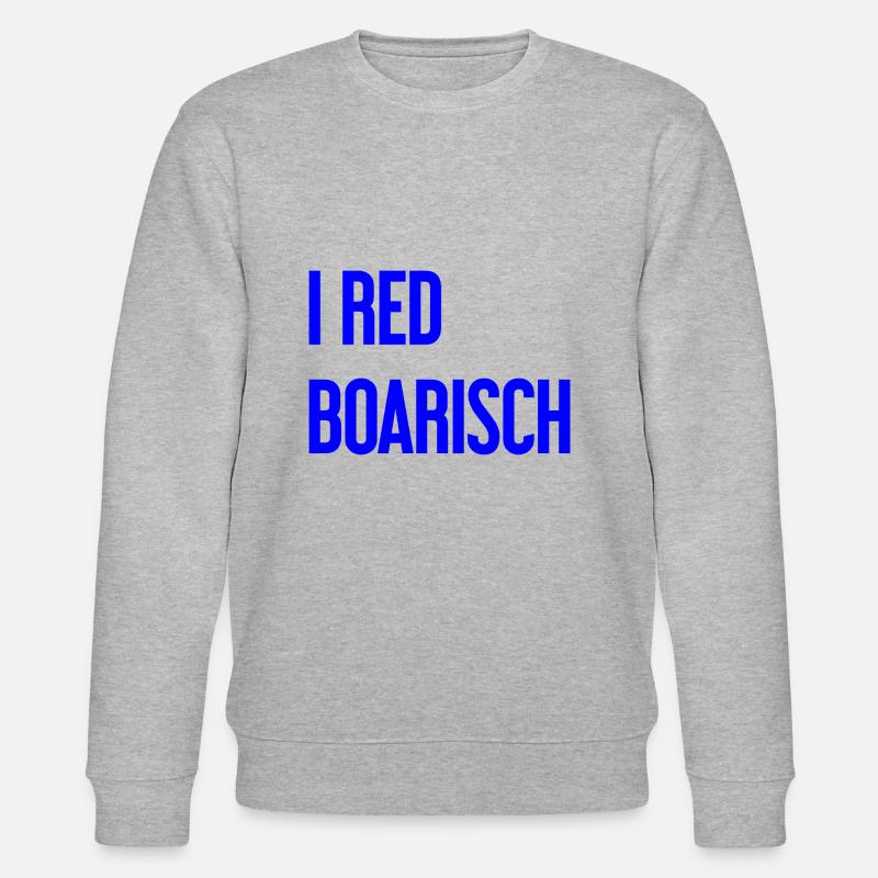 I red boarisch - Stanley/Stella Unisex Bio-Sweatshirt CHANGER  - Grau meliert