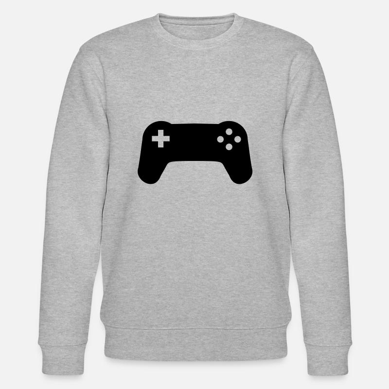 Controller console gamer player - Stanley/Stella CHANGER Unisex Organic Sweatshirt - heather grey