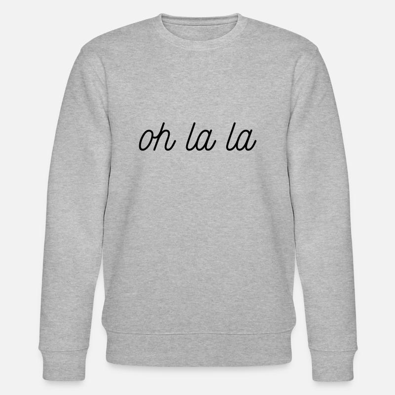 OH LA LA - Stanley/Stella Unisex Bio-Sweatshirt CHANGER  - Grau meliert