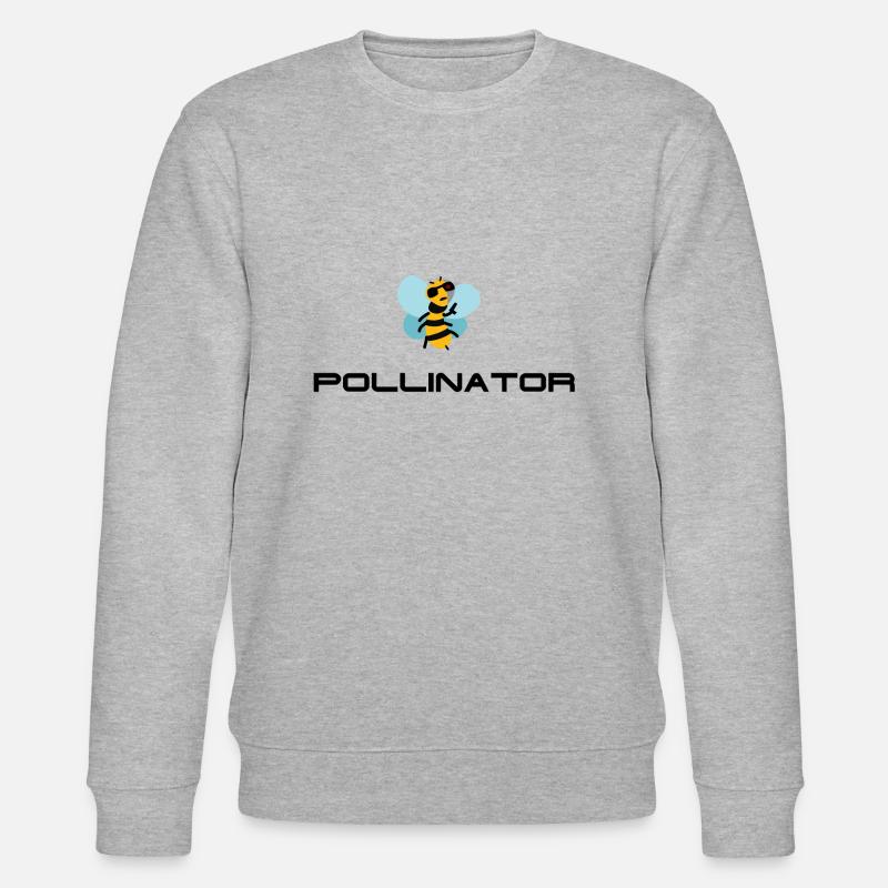 Pollinator Terminator Killerbiene - Stanley/Stella Unisex Bio-Sweatshirt CHANGER  - Grau meliert
