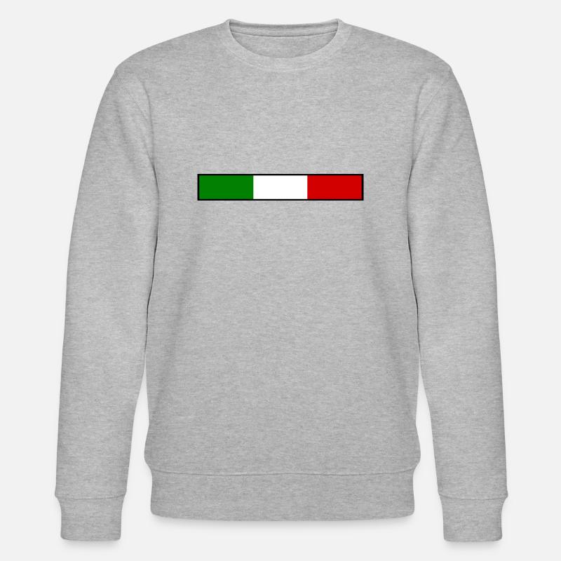 Italy flag - Stanley/Stella CHANGER Unisex Organic Sweatshirt - heather grey