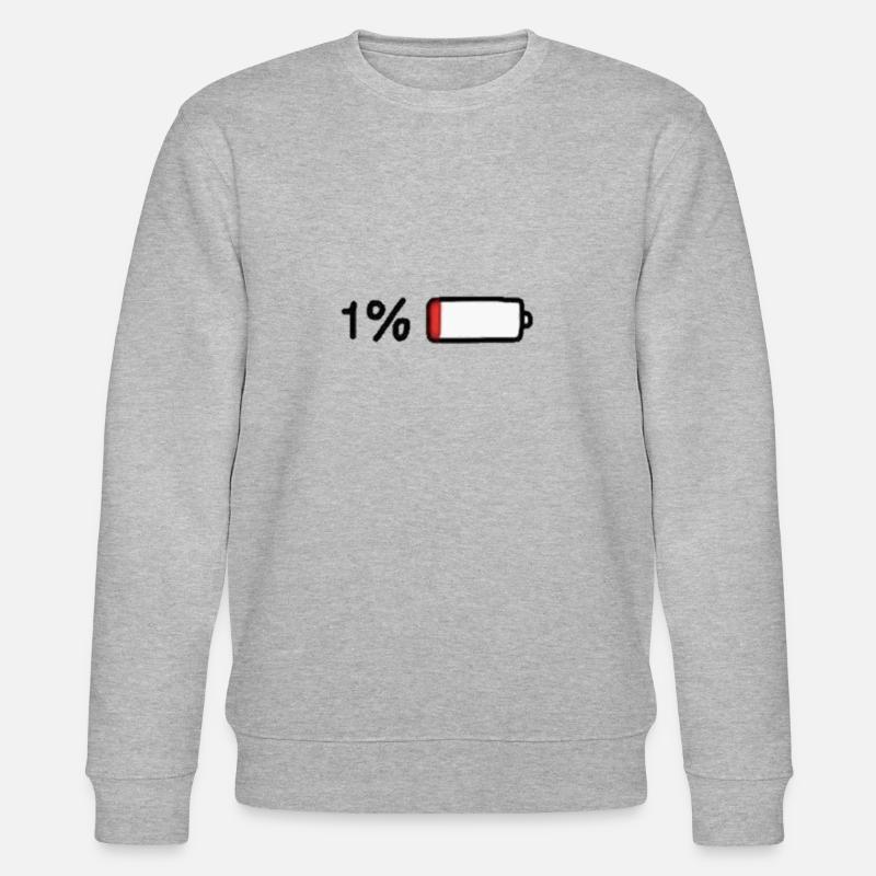 1% Prozent - Stanley/Stella Unisex Bio-Sweatshirt CHANGER  - Grau meliert