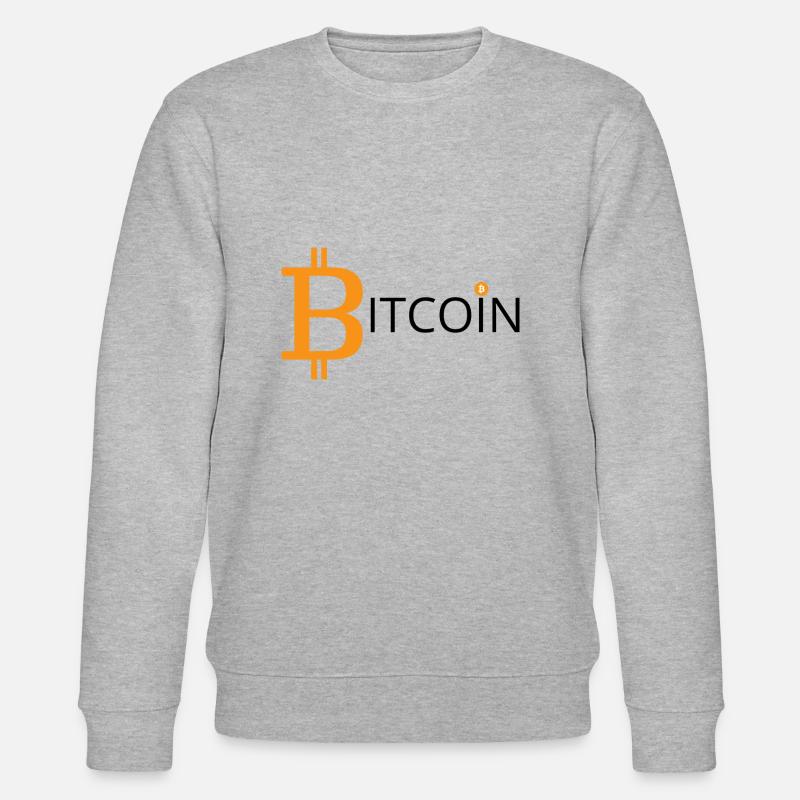 Bitcoin - Stanley/Stella Unisex Bio-Sweatshirt CHANGER  - Grau meliert