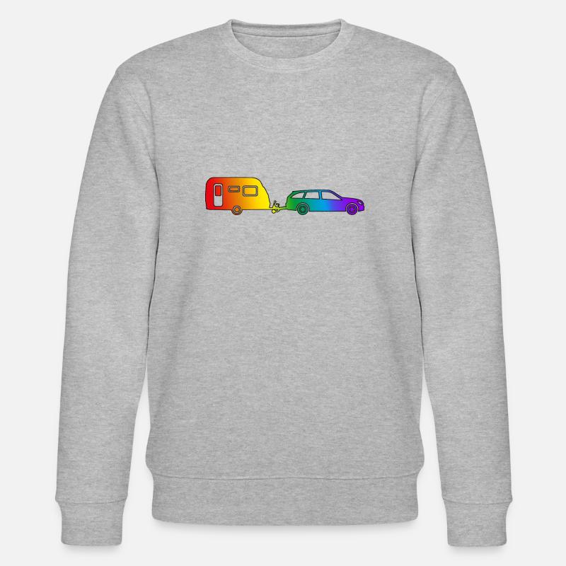 Gespann pride rand - Stanley/Stella Unisex Bio-Sweatshirt CHANGER  - Grau meliert