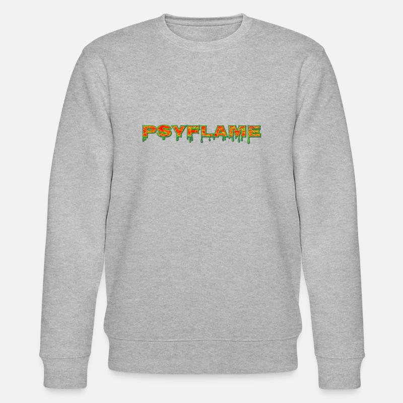 Psyflame Logo - Stanley/Stella Unisex Bio-Sweatshirt CHANGER  - Grau meliert