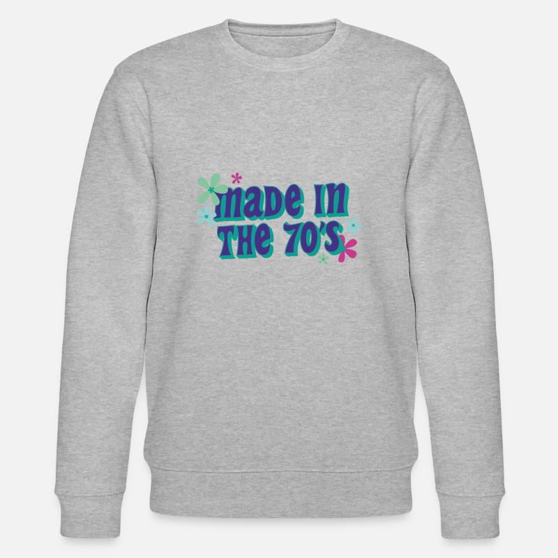 made in 70 s - Stanley/Stella Unisex Bio-Sweatshirt CHANGER  - Grau meliert