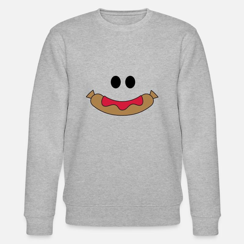 Glückliche Wurst - Stanley/Stella Unisex Bio-Sweatshirt CHANGER  - Grau meliert