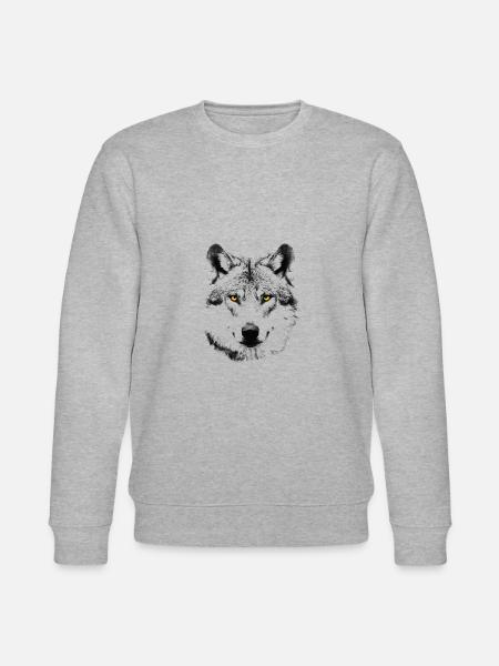 The Wolf - Stanley/Stella CHANGER Unisex Organic Sweatshirt - heather grey