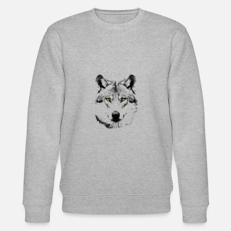 Le loup - Sweat bio CHANGER Stanley/Stella Unisexe - gris chiné