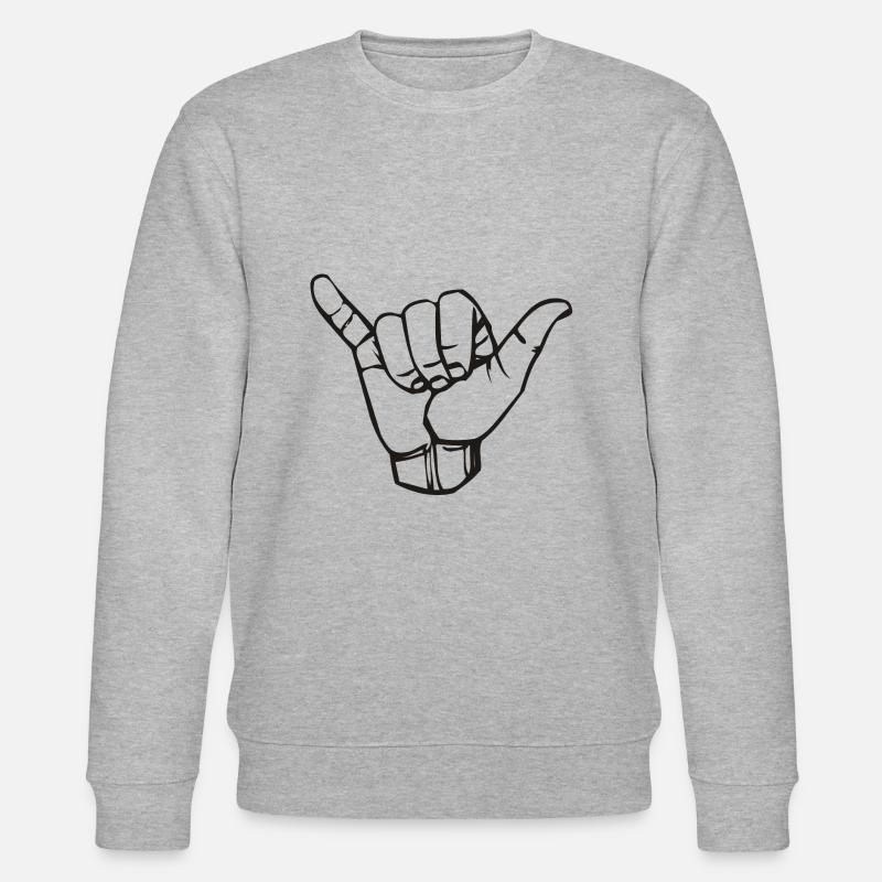 Logo de la main - Sweat bio CHANGER Stanley/Stella Unisexe - gris chiné