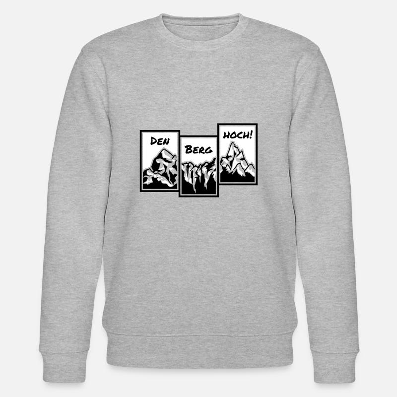 Den Berg hoch - Stanley/Stella Unisex Bio-Sweatshirt CHANGER  - Grau meliert