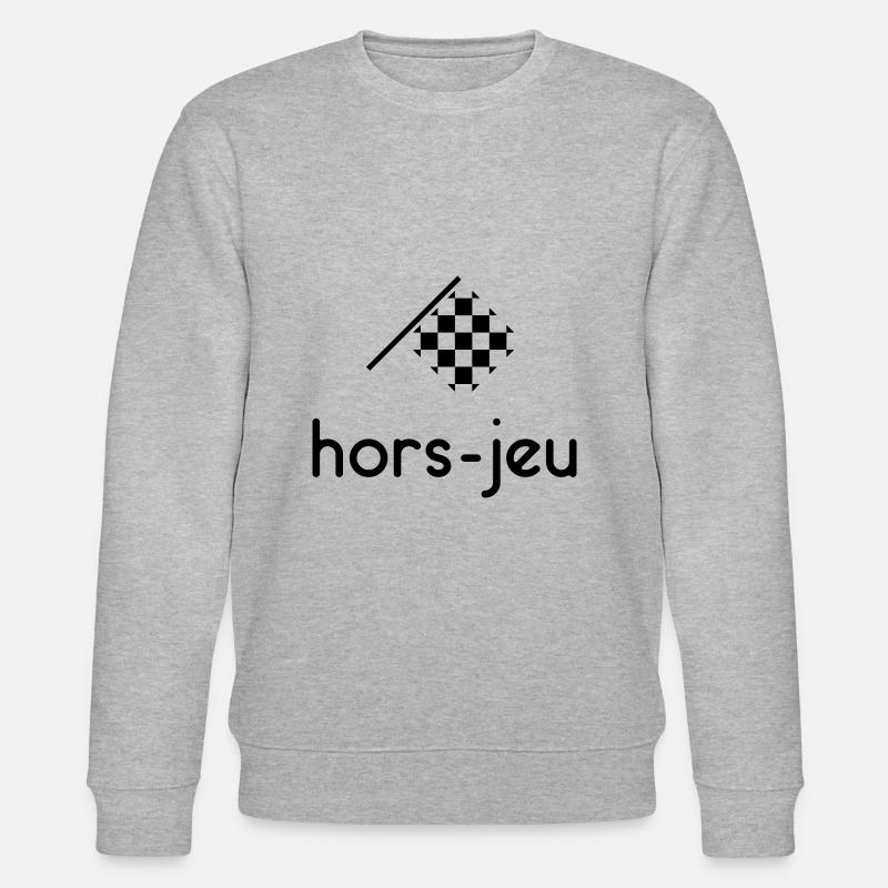 Offside Referee Flag - Customizable - Stanley/Stella CHANGER Unisex Organic Sweatshirt - heather grey