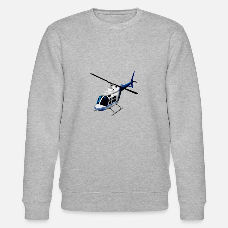 helicopter - Stanley/Stella CHANGER Unisex Organic Sweatshirt - heather grey