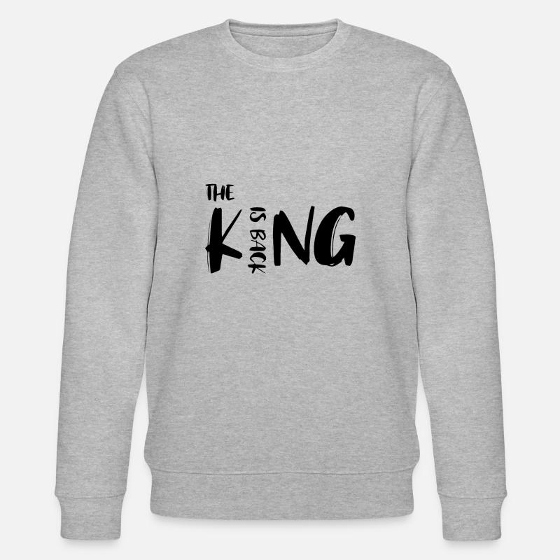 The King is back - Stanley/Stella Unisex Bio-Sweatshirt CHANGER  - Grau meliert