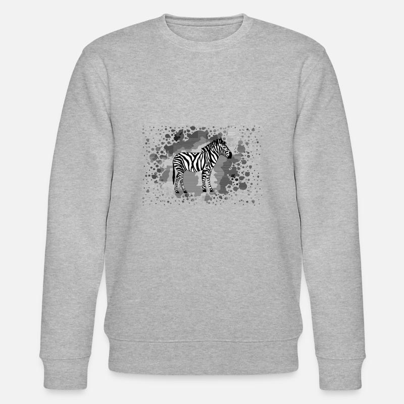 Zebra - Stanley/Stella Unisex Bio-Sweatshirt CHANGER  - Grau meliert