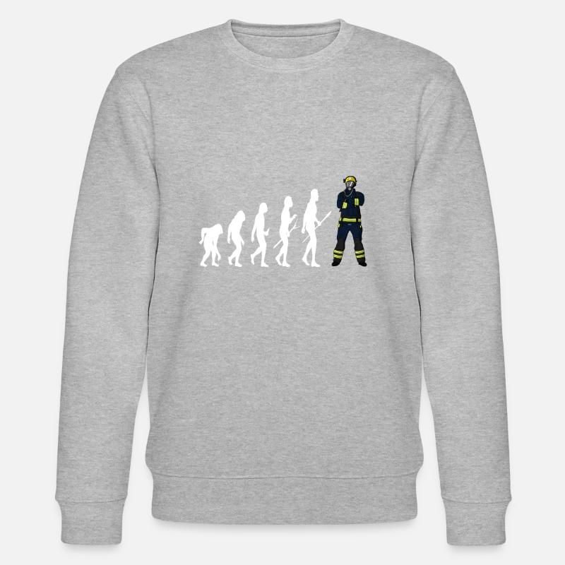 Évolution du pompier - Sweat bio CHANGER Stanley/Stella Unisexe - gris chiné