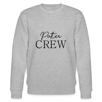 Polter Crew - Stanley/Stella Unisex Bio-Sweatshirt CHANGER  - Grau meliert - Vorne - Nik (191cm) & Marisol (170cm)