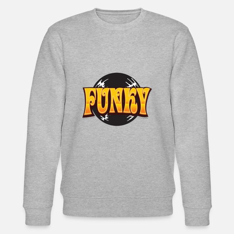 Funky Musik - Stanley/Stella Unisex Bio-Sweatshirt CHANGER  - Grau meliert