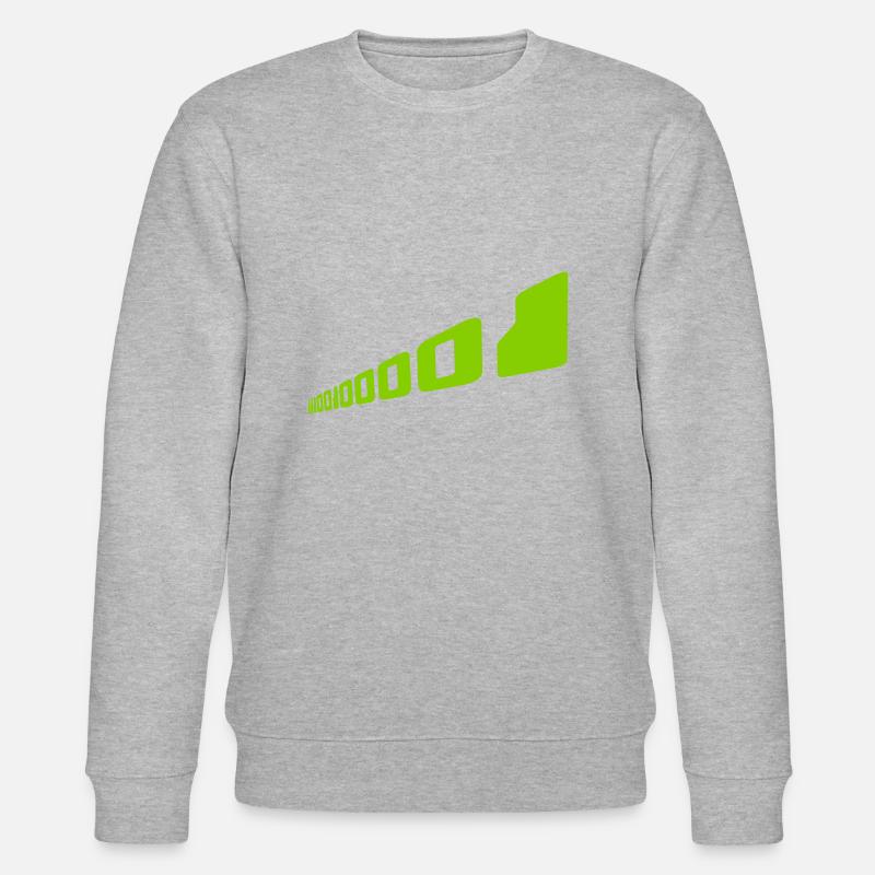 Binär Code Programm Sprache - Stanley/Stella Unisex Bio-Sweatshirt CHANGER  - Grau meliert