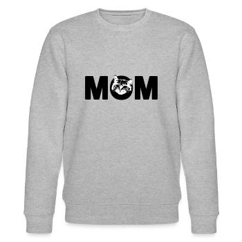 Katzenmutter - Stanley/Stella Unisex Bio-Sweatshirt CHANGER  - Grau meliert - Vorne - Nik (191cm) & Marisol (170cm)