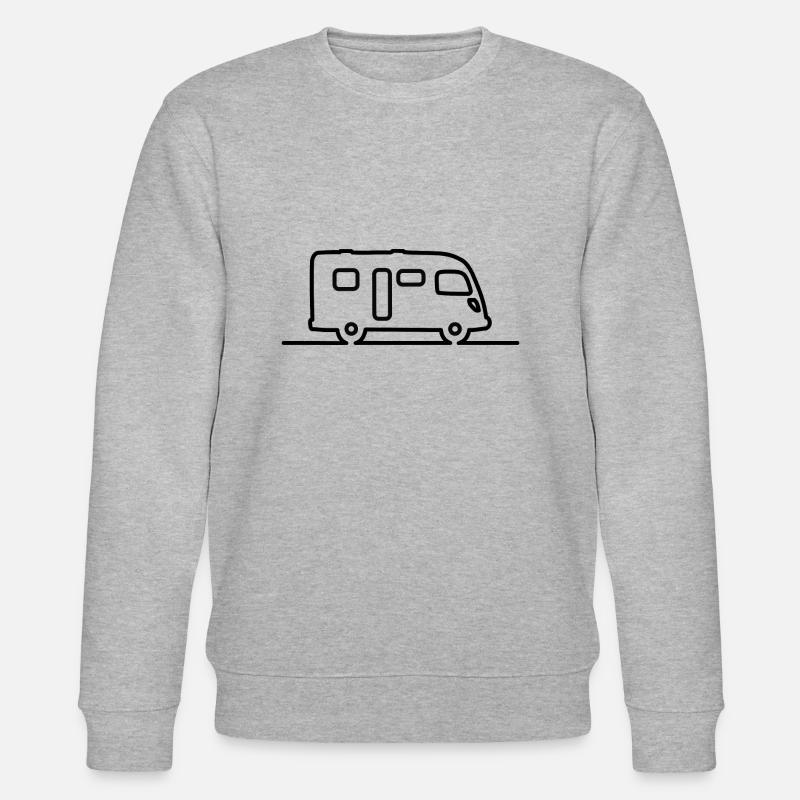 Wohnmobil Integriert - Schlichte Kontur - Stanley/Stella Unisex Bio-Sweatshirt CHANGER  - Grau meliert