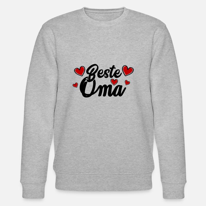 beste oma - Stanley/Stella Unisex Bio-Sweatshirt CHANGER  - Grau meliert