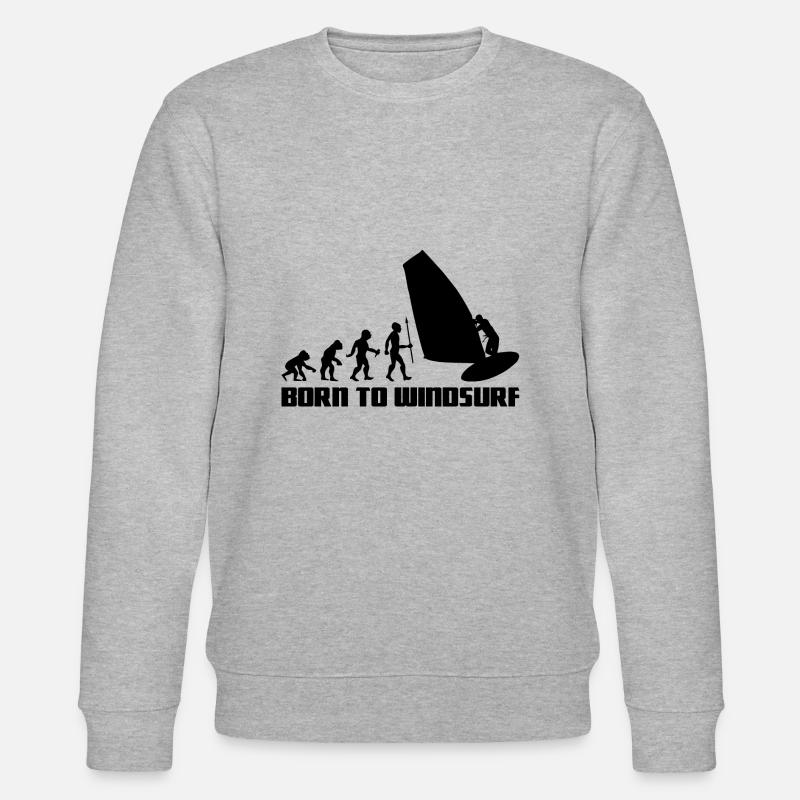 Windsurfer Evolution Surf à voile - Sweat bio CHANGER Stanley/Stella Unisexe - gris chiné