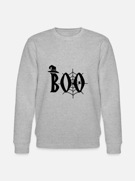 Boo Halloween - Stanley/Stella CHANGER Unisex Organic Sweatshirt - heather grey