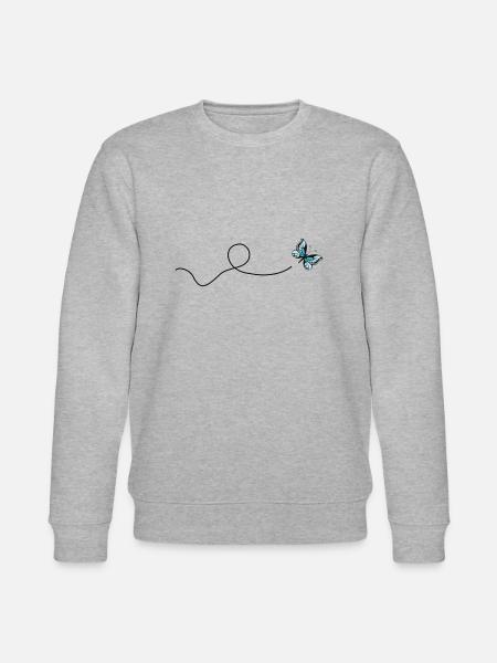 Schmetterling - Stanley/Stella Unisex Bio-Sweatshirt CHANGER  - Grau meliert