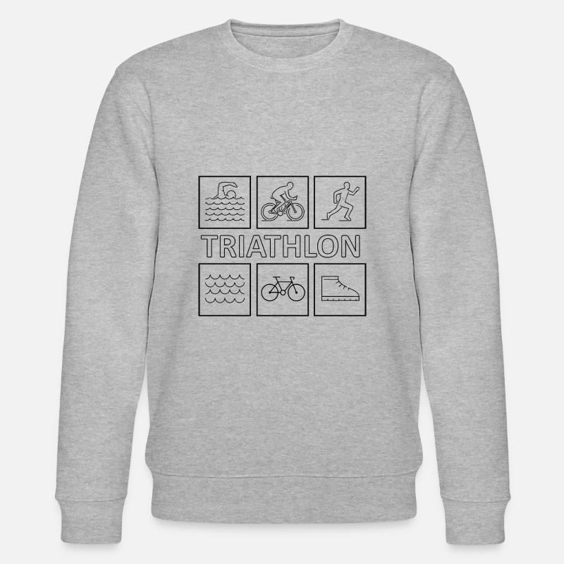 Triathlon - Stanley/Stella Unisex Bio-Sweatshirt CHANGER  - Grau meliert