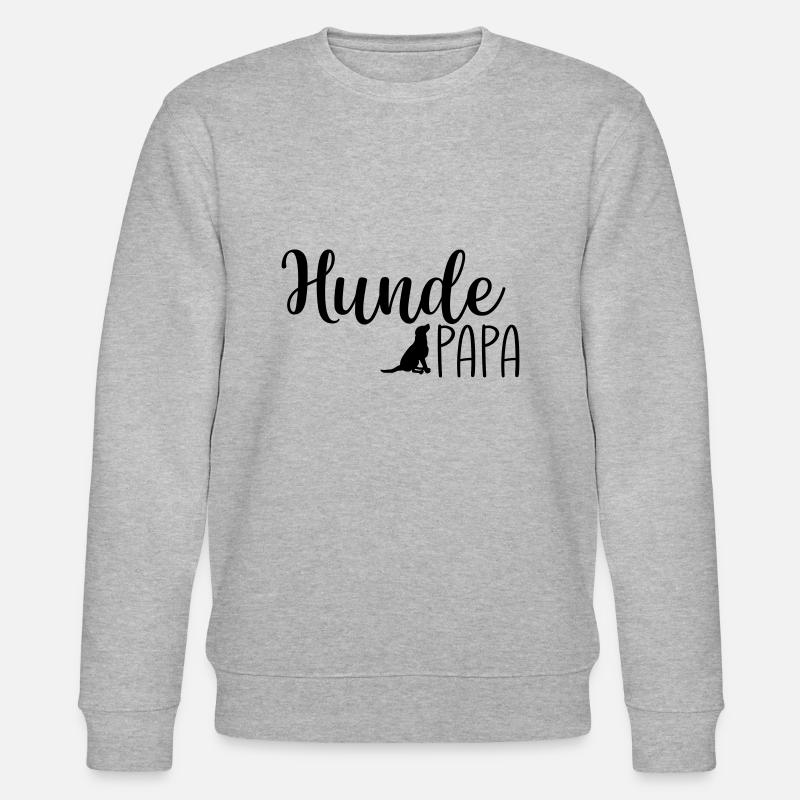 Hundepapa - Stanley/Stella Unisex Bio-Sweatshirt CHANGER  - Grau meliert