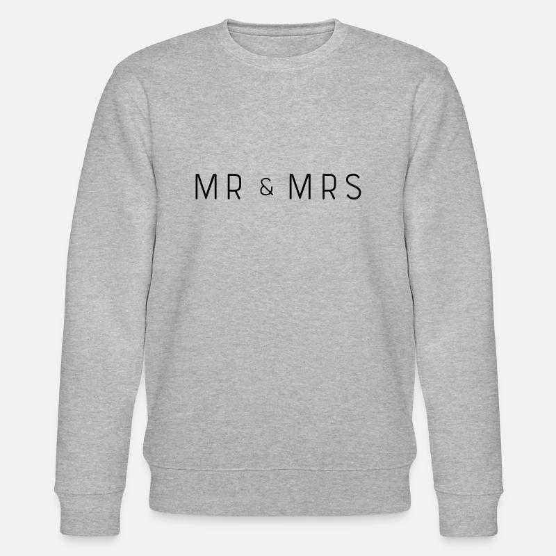 Mr and Mrs - Stanley/Stella Unisex Bio-Sweatshirt CHANGER  - Grau meliert