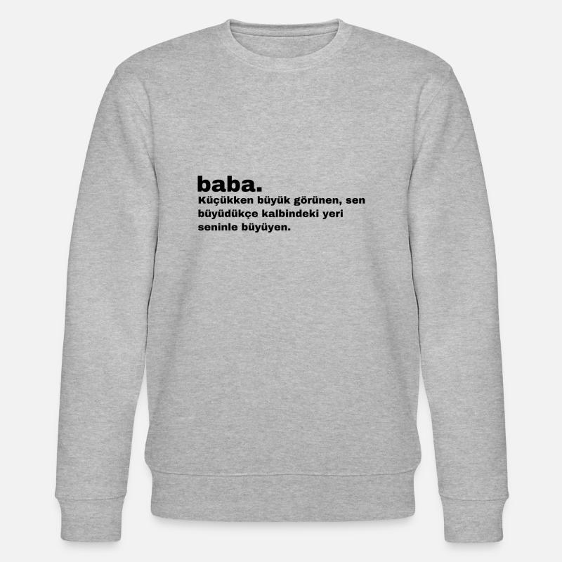 BABA - Stanley/Stella Unisex Bio-Sweatshirt CHANGER  - Grau meliert