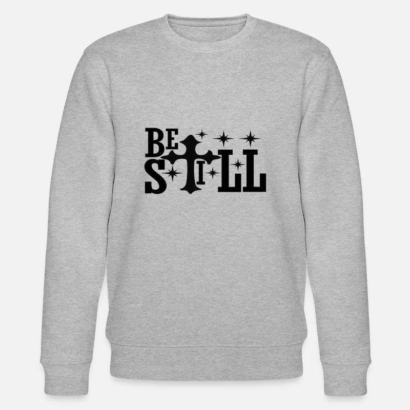 Be Still - Stanley/Stella Unisex Bio-Sweatshirt CHANGER  - Grau meliert