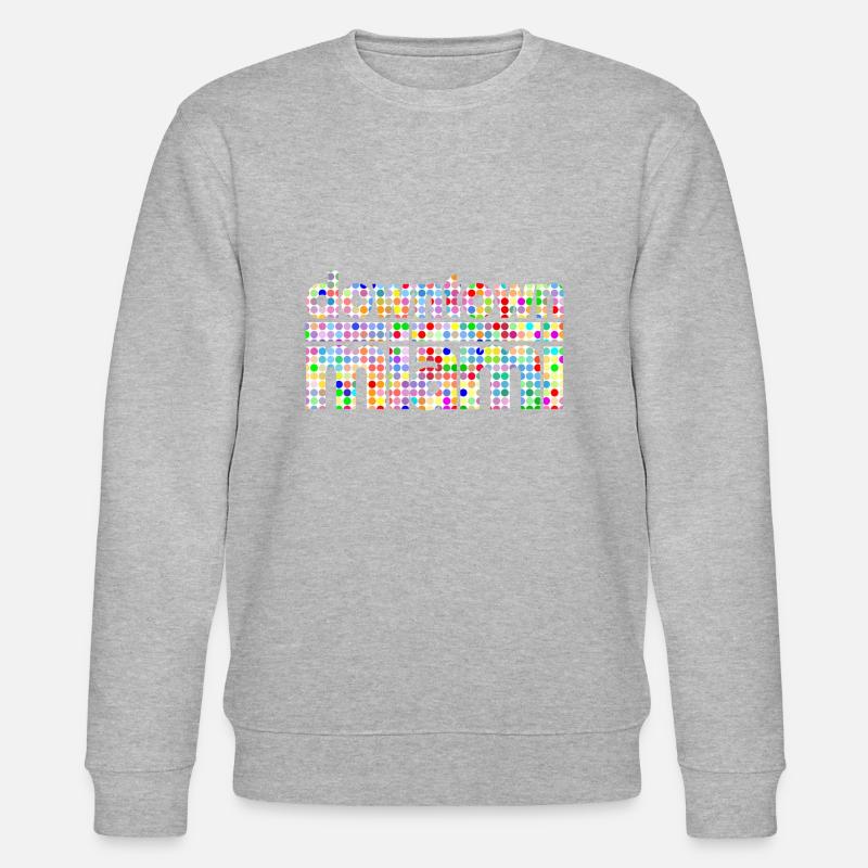 Downtown Miami Dots Style - Sweat bio CHANGER Stanley/Stella Unisexe - gris chiné