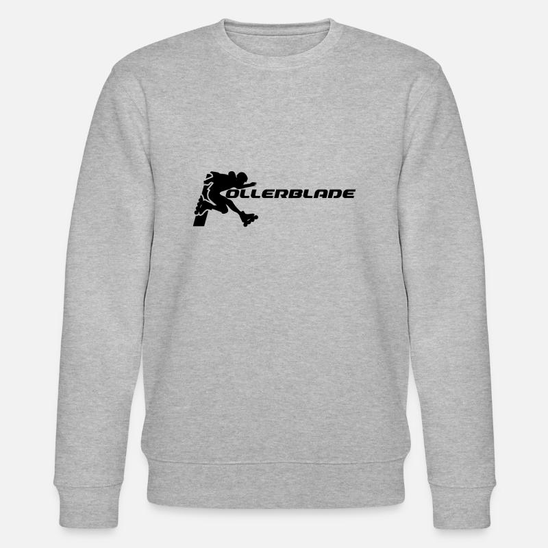rollerblader silhouette schwarz - Stanley/Stella Unisex Bio-Sweatshirt CHANGER  - Grau meliert