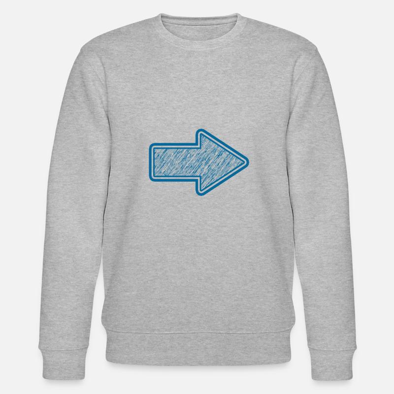 Pfeil - Stanley/Stella Unisex Bio-Sweatshirt CHANGER  - Grau meliert