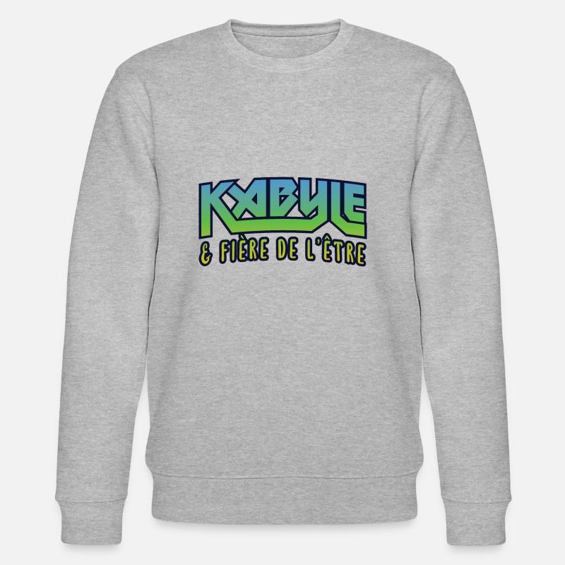 Kabyle und stolz zu sein - Stanley/Stella Unisex Bio-Sweatshirt CHANGER  - Grau meliert
