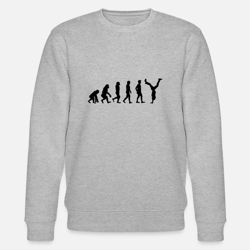 Handstand evolution gymnast acrobatics gymnastics - Stanley/Stella CHANGER Unisex Organic Sweatshirt - heather grey