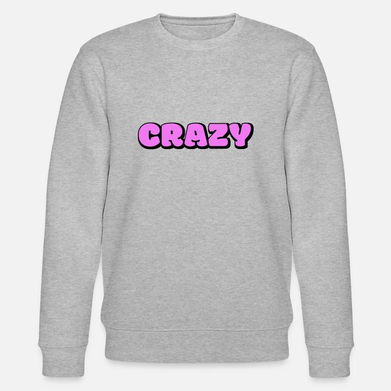 crazy - Stanley/Stella Unisex Bio-Sweatshirt CHANGER  - Grau meliert