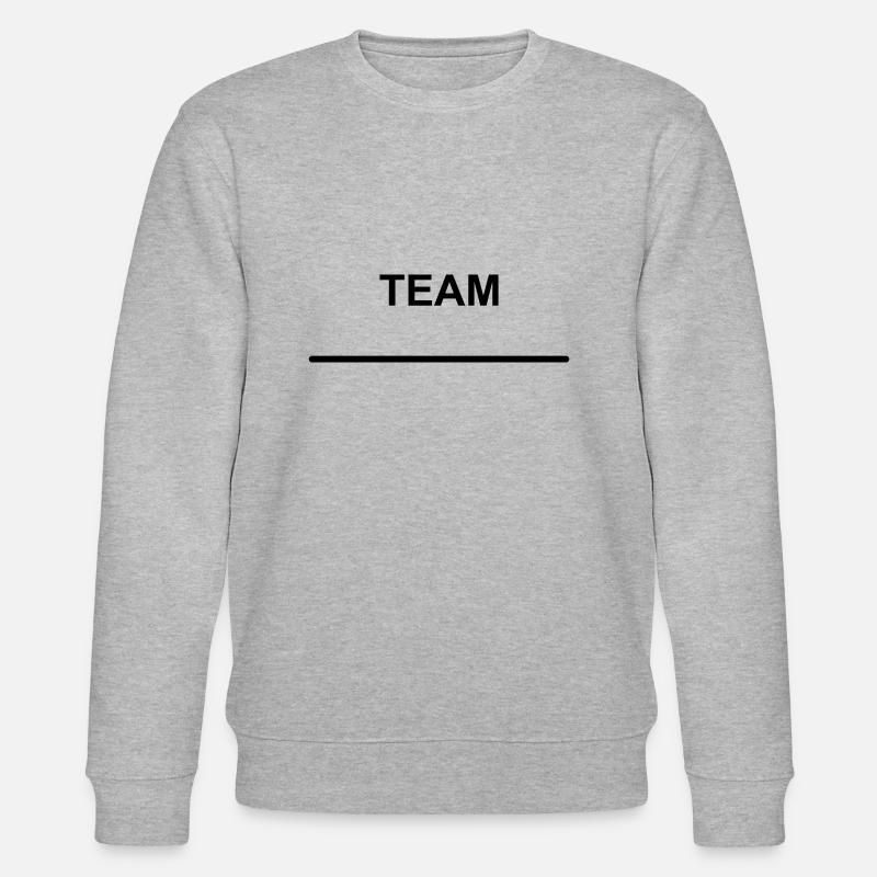 Team mit Name Template - Stanley/Stella Unisex Bio-Sweatshirt CHANGER  - Grau meliert