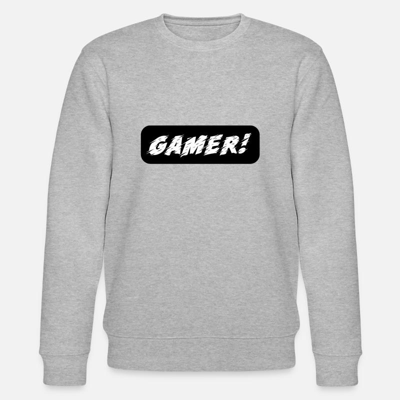 Game Gaming PC - Stanley/Stella Unisex Bio-Sweatshirt CHANGER  - Grau meliert